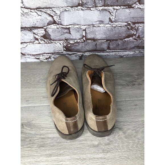 Experience Taupe Suede Leather Oxfords Cap Toe Casual Shoes Men’s Sz 42EU/9M US - Picture 6 of 16